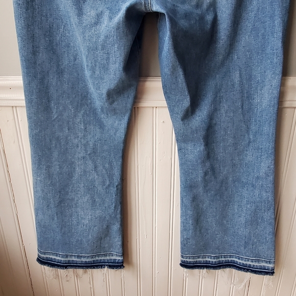 LOFT Kick Crop Flare Ankle Jeans Size 32 / 14 - Picture 14 of 16